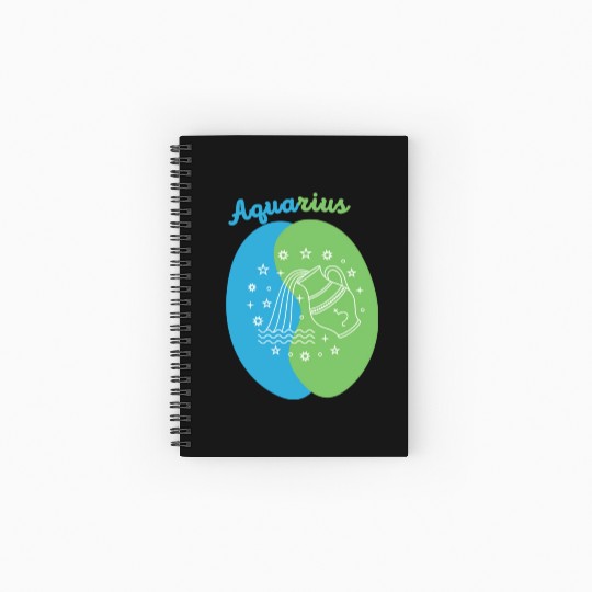 Aquarius: Embrace Your Unique Vision with Minimali Spiral Notebooks   Ruled Line