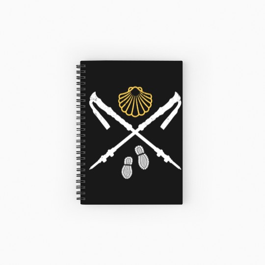 Camino De Santiago Way Of St. James Pilgrims Spiral Notebooks   Ruled Line