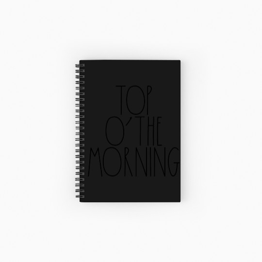 Top O' The Morning Rae Dunn Inspired Minimalist Spiral Notebooks   Ruled Line