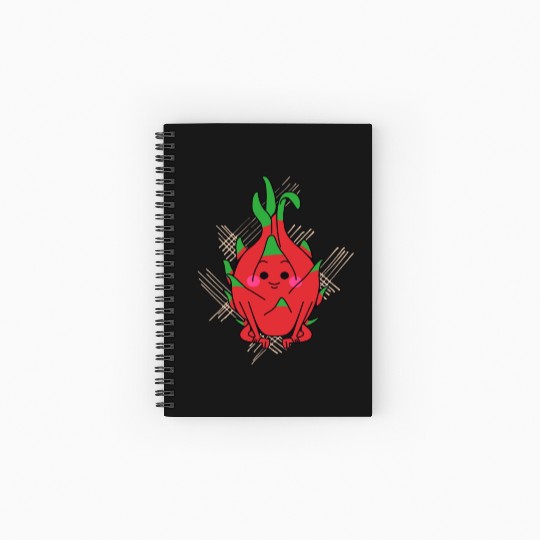 dragon fruit - fruits in season Spiral Notebooks   Ruled Line