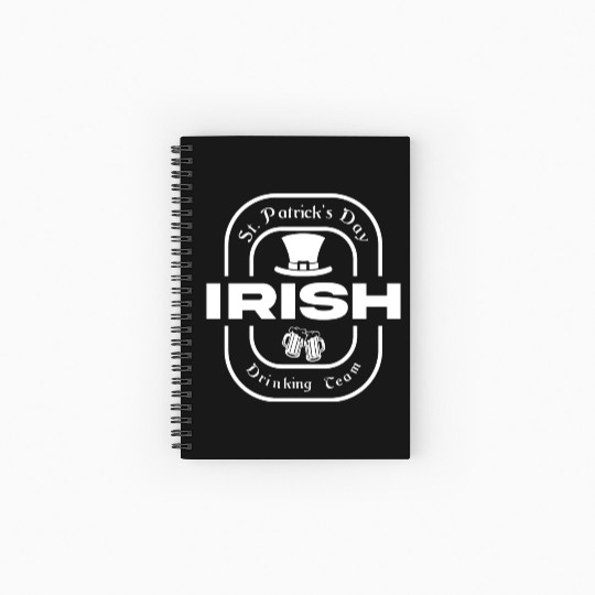 St.Patrick`s Day Ireland Festival Present Spiral Notebooks   Ruled Line