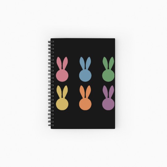 Kids Bunny Easter Spiral Notebooks   Ruled Line