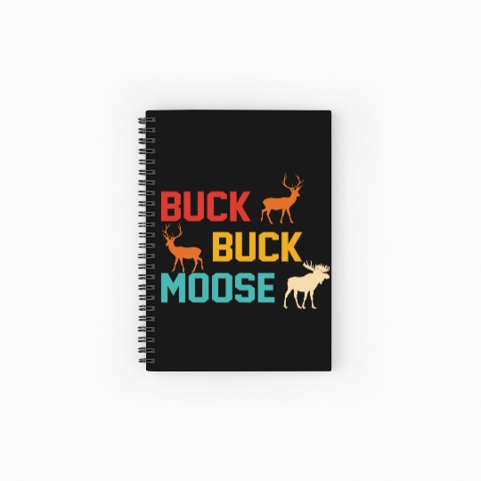 Buck Buck Moose Spiral Notebooks   Ruled Line
