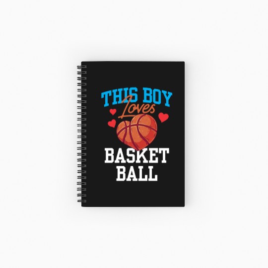 This Boy Loves Basketball Coach Match Player Team Spiral Notebooks   Ruled Line