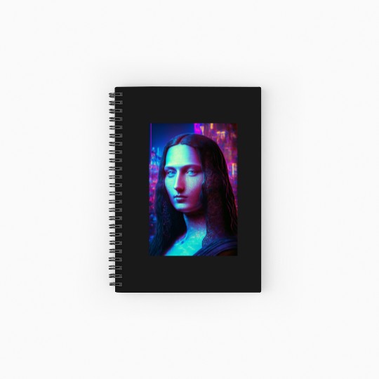 Mona lisa in future Spiral Notebooks   Ruled Line