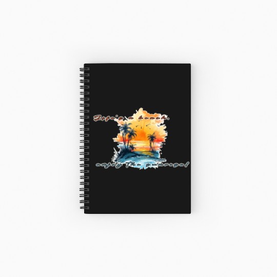 Lifes A Beach Enjoy The Sunrise Spiral Notebooks   Ruled Line
