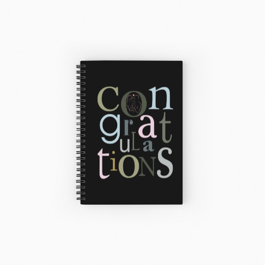 congratulations newborn baby Spiral Notebooks   Ruled Line