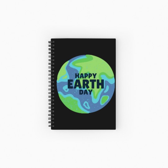 Happy Earth Day Spiral Notebooks   Ruled Line