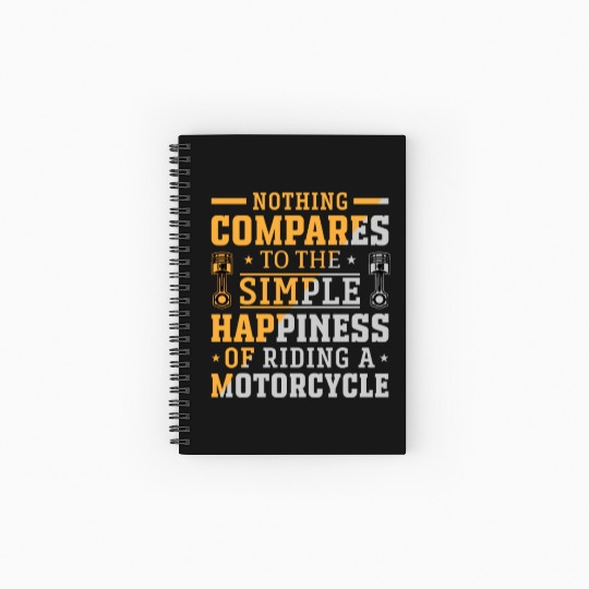 NOTHING COMPARES TO THE SIMPLE HAPPINESS Spiral Notebooks   Ruled Line