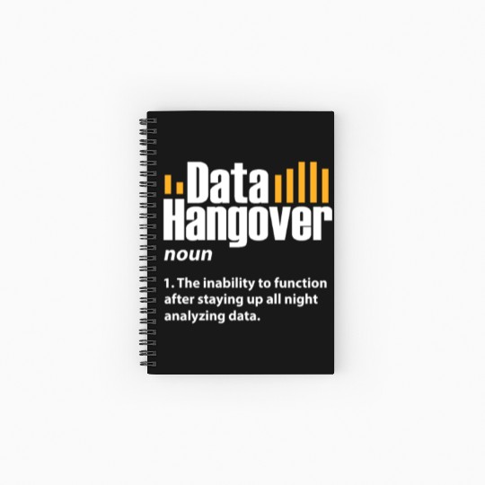 Data Hangover Definition Spiral Notebooks   Ruled Line