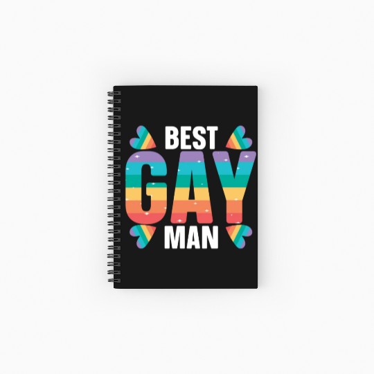 Gay Rights Rainbow Pride Month LGBTQ Gay Pride Spiral Notebooks   Ruled Line
