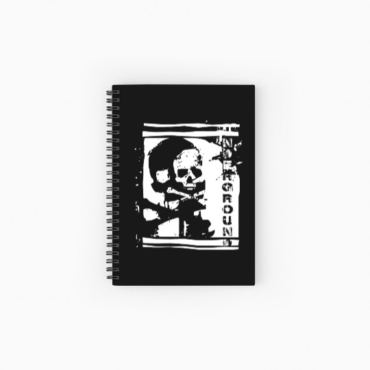 UNDERGROUND skull PUNK design Spiral Notebooks   Ruled Line