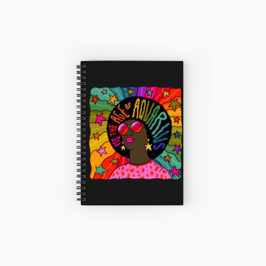 Age of Aquarius Spiral Notebooks   Ruled Line