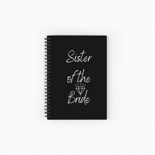 Sister of the Bride Spiral Notebooks   Ruled Line