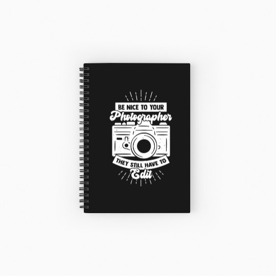 Photography Photo Shooting Photographer Gift Spiral Notebooks   Ruled Line