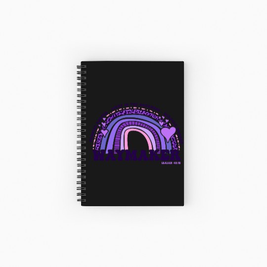 Waymaker Promise Keeper Miracle Worker - Jesus Spiral Notebooks   Ruled Line