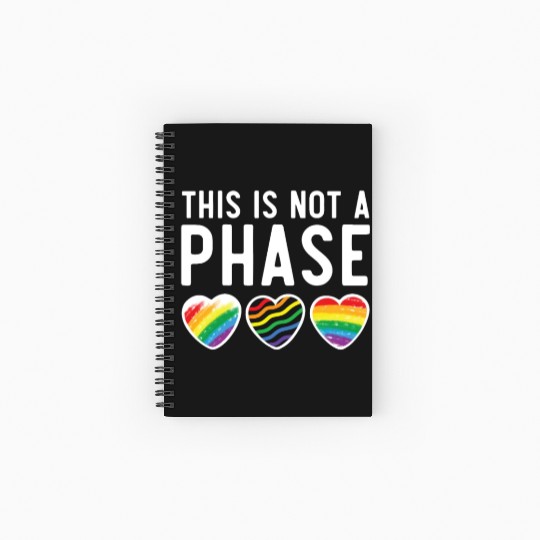 Gay Rights Rainbow Pride Month LGBTQ Gay Pride Spiral Notebooks   Ruled Line