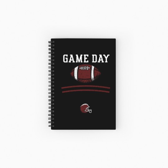 Game Day - Football Spiral Notebooks   Ruled Line