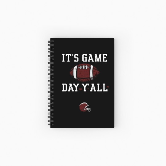It's Game Day Y'all - Football Spiral Notebooks   Ruled Line