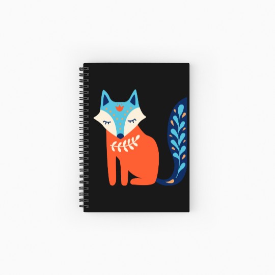 Fox cartoon Spiral Notebooks   Ruled Line