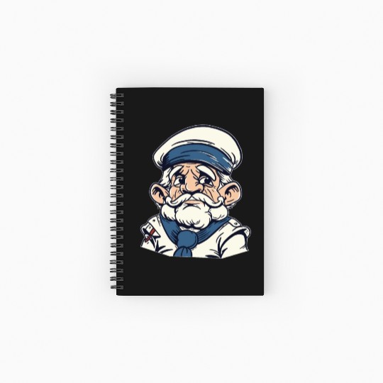 Columbus Day 1492 Sailor Spiral Notebooks   Ruled Line