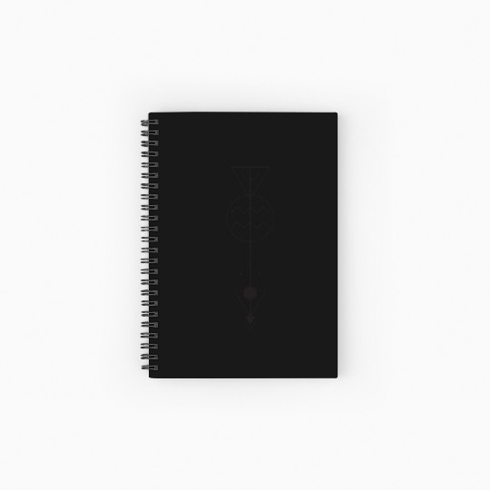 Aquarius Astrology Zodiac Arrow Spiral Notebooks   Ruled Line
