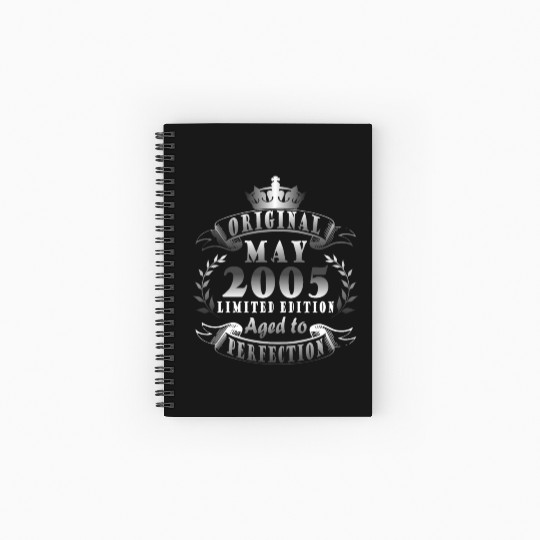 May 2005 Anniversary May 2005 May Spiral Notebooks   Ruled Line