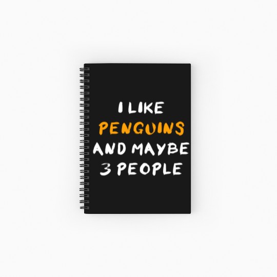 Penguins And 3 People Spiral Notebooks   Ruled Line