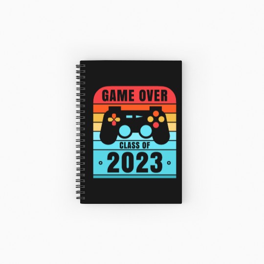 Game Over Class of 2023 Grad 2023 Graduation Spiral Notebooks   Ruled Line