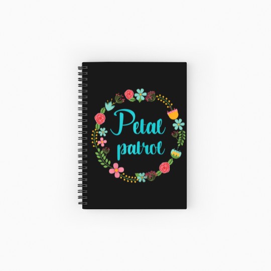 Petal Patrol Flower Girl Kids Toddler Youth Spiral Notebooks   Ruled Line