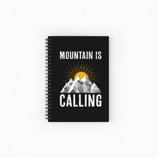 Mountain is Calling Mountain lover Climber Spiral Notebooks   Ruled Line