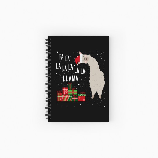 Fa La La Llama Spiral Notebooks   Ruled Line