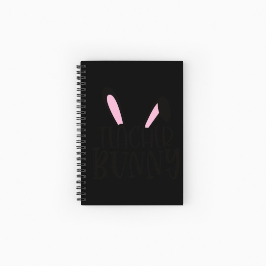 Teacher Bunny Teaching Happy Easter Spiral Notebooks   Ruled Line