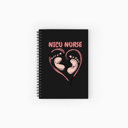 Pastel Nicu Nurse Spiral Notebooks   Ruled Line
