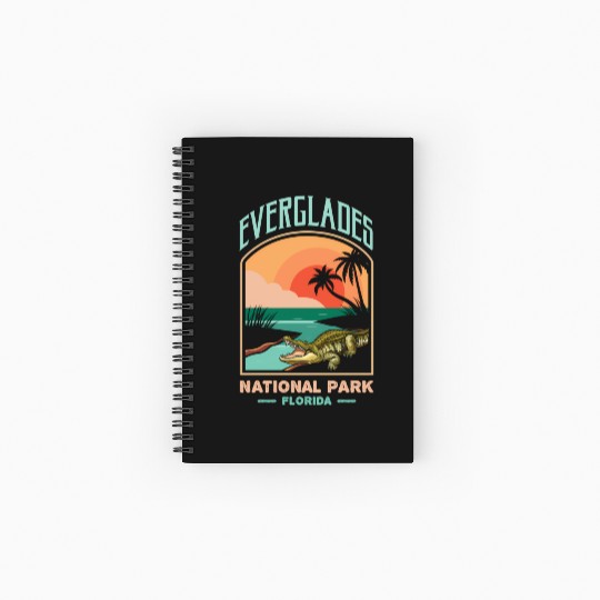 Everglades National Park Us Crocodile Florida Alli Spiral Notebooks   Ruled Line
