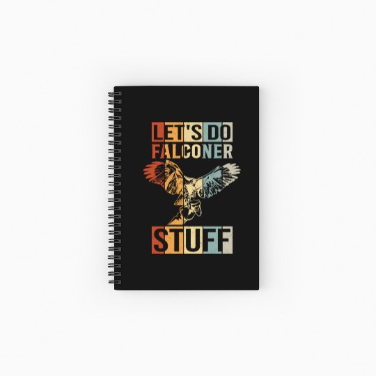 Falconer Stuff Falcon Lover Falconry Spiral Notebooks   Ruled Line