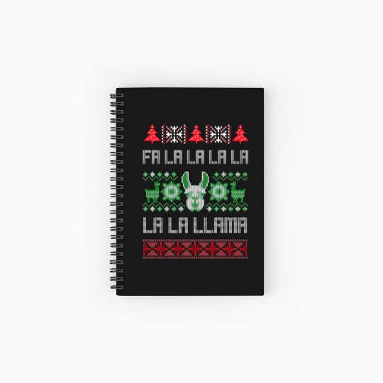Fa La La Llama Ugly Llama Spiral Notebooks   Ruled Line