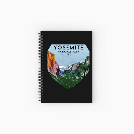 yosemite national park Spiral Notebooks   Ruled Line