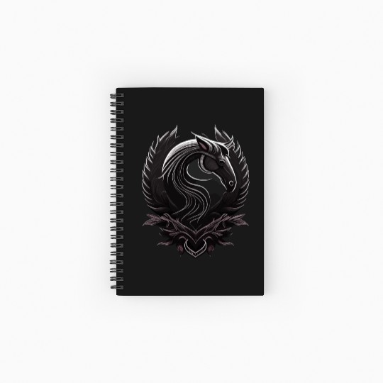 Horseshoe and Horse Spiral Notebooks   Ruled Line
