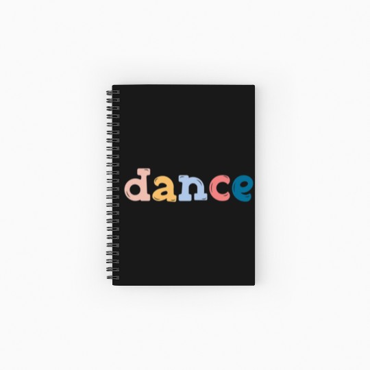 dance Sticker Spiral Notebooks   Ruled Line