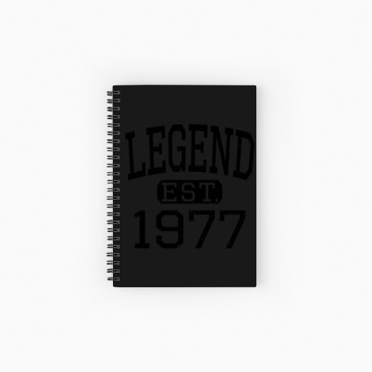 Legend Established 1977 Style Born 1977 Spiral Notebooks   Ruled Line