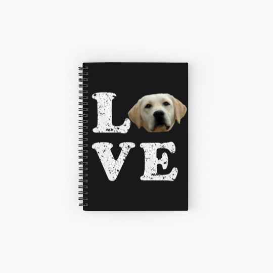 I Love My Yellow Lab Labrador Retriever Dog Spiral Notebooks   Ruled Line