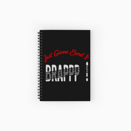 Just Gonna Send It Motocross Dirt Bike Snowmobile Spiral Notebooks   Ruled Line