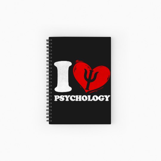 I Love Psychology Psychologist Spiral Notebooks   Ruled Line