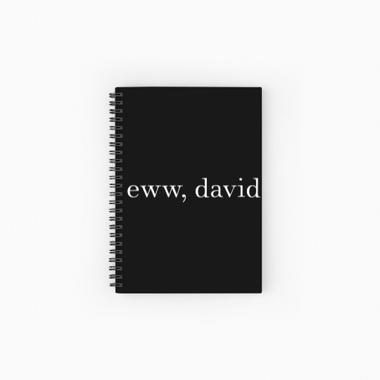 Eww David Pop Culture Spiral Notebooks   Ruled Line