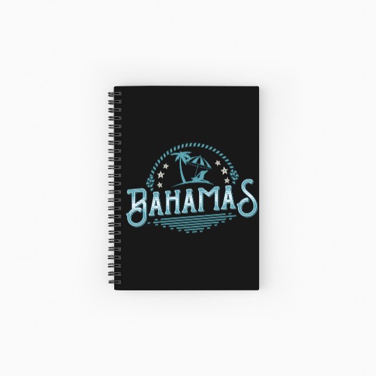 Proud Bahamas Bahamians Flag sau Spiral Notebooks   Ruled Line