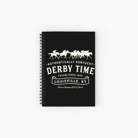 Derby Time Louisville Kentucky Horse Racing Spiral Notebooks   Ruled Line