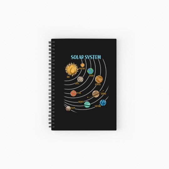Our Solar System Science Education Spiral Notebooks   Ruled Line