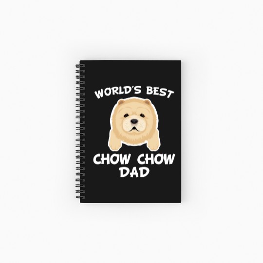 World s Best Chow Chow Dad Spiral Notebooks   Ruled Line