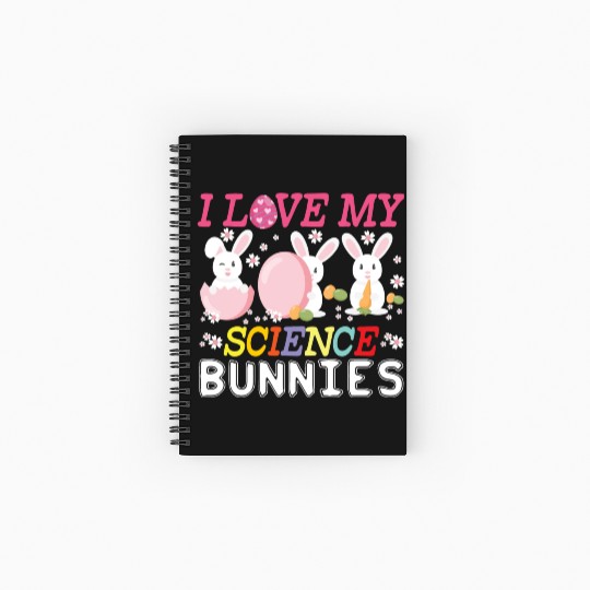 Lucky To Be A Science Teacher Cool Science Teacher Spiral Notebooks   Ruled Line